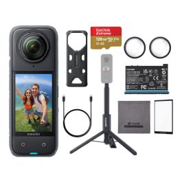 insta360 - 【新品未使用】Insta360 CINSABMA Insta360 X4 Insta360 X4 360° Action Camera - Black - CINSABMA