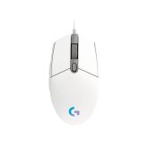 LOGITECH G203 WIRED MOUSE - WHITE 910-005791