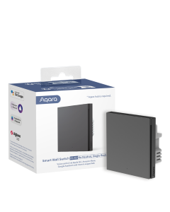 AQARA SMART WALL SWITCH H1 (NO NEUTRAL, SINGLE ROCKER) GREY WS-EUK01