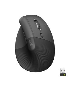 LOGITECH ERGO LIFT VERTICAL WIRELESS MOUSE - GRAPHITE 910-006479