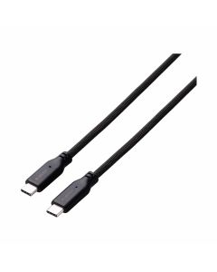 ELECOM USB-C TO USB-C MAGNETIC MESH 1.0M CABLE - BLACK MPA-CC5PMG10BK