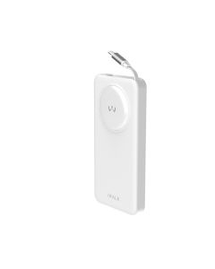 IWALK 10000MAH 30W LINKPOD REEL POWERBANK WITH RETRACTABLE USB-C CABLE - WHITE LPR003C-002A