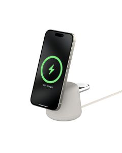 BELKIN 2-IN-1 15W WIRELESS CHARGING STAND - SAND WIZ027BTH37