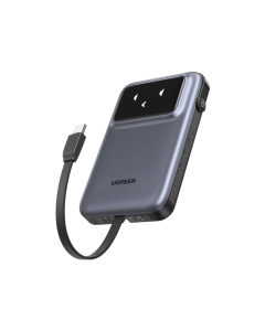 UGREEN 30W UNO 10000MAH POWERBANK W/CABLE - PB511 - BLACK 35603B