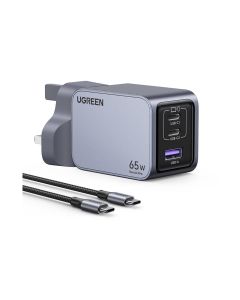 UGREEN 65W NEXODE PRO GAN ADAPTER W/CABLE - X755 25872