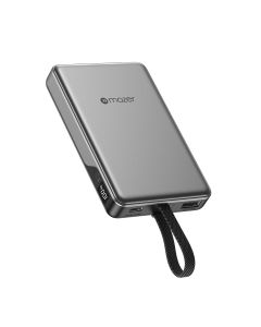MAZER 35W POWERCHARGE LINK 10000MAH POWERBANK W/CABLES (CCC CERTIFIED) - BLACK GREY M-PC35L10V3-BG