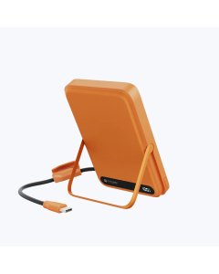 MAZER 27W MAGLINK19 10000MAH WIRELESS MAGNETIC POWERBANK W/CABLES (CCC CERTIFIED) - SUNSET ORANGE M-MAGLINK19-SO