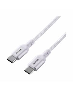 ELECOM 100W USB-C TO USB-C 2.0M CABLE - WHITE MPA-CCASAN20WH