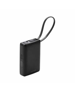 Elecom 30W 10,000mAh Powerbank with Cables (CCC Certified) - Black DE-A06-10000BK