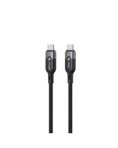 Mazer 240W InfiniteLink Cobra2 Magnetic USB-C to USB-C 1.25m Cable - Black Grey M-COBRA20-BG