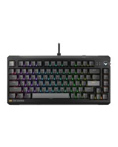 ASUS TUF K4 HFX Magnetic 75% Wired Gaming Keyboard - Black 90MP0570-BKUA20