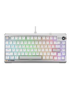 ASUS TUF K4 HFX Magnetic 75% Wired Gaming Keyboard - White 90MP0570-BKUA30