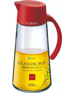 ASVEL GLASS OIL POT 650ML 1172RD