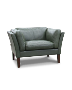DIANA WIDE GENUINE LEATHER ARM CHAIR LAN-1236-WAX-1S