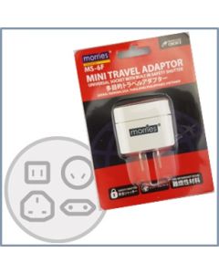 MORRIES MINI TRAVEL ADAPTOR MS-6F