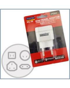 MORRIES MINI TRAVEL ADAPTOR MS-9R