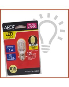 AREX E12 2700K LED BULB YELLOW ART-L1T1612A-1W