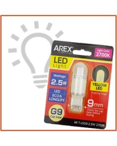 AREX 220-240V 2700K LED LAMP Y ART-L5G9-2.5W