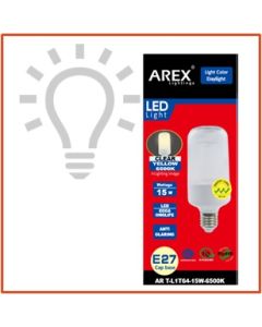 AREX 6500K E27 LED LAMP DAYLIG AR T-L1T64-15W-DL