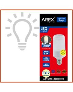 AREX 6500K E27 LED LAMP DAYLIG AR T-L1T64-13W-DL