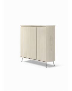 3DR SHOE CABINET - WHITE WASH S-419-2DRSC-WW