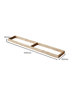 NATURALIST WOODWALL 3 X 3 OPEN SHELF BASE DF-7053A-5-OSB