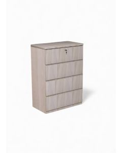 4DRW CHEST OF DRAWER-SILVER OAK C-237-4DRW-CUSTOMISED