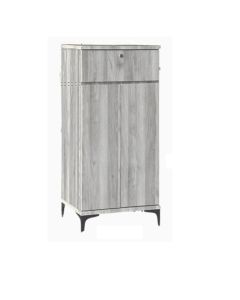 1 DRW 2 DR CABINET- GREY MAPLE C-243-1D4DRW-GM