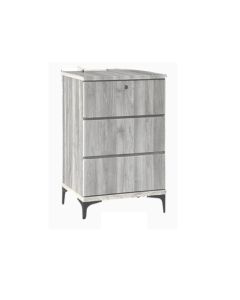 3 DRW CHEST OF DRAWER-GREY MAPLE C-245-4DRW-BO