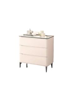 4 DRW CHEST OF DRAWER-MILKY WHITE C-251-5DRW-SV