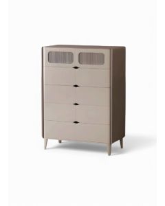 5 DRW CHEST OF DRAWER-LIGHT GREY C-267-5DRW
