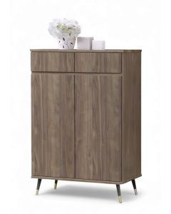 2DRW2DR SHOE CABINET -BARK OAK S-439-3DSC-LF