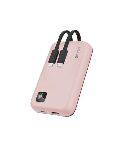 MAZER POWER CHARGE LINK 10000MAH POWERBANK W/CABLES - PINK M-EGLINK10.0TRIO-SP