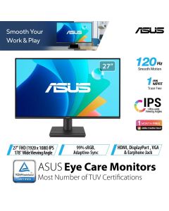 ASUS 27" EYECARE FHD MONITOR VA279QG