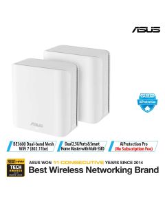 ASUS BE3600 WIFI 7 DUAL BAND MESH BD4(W-2-PK)