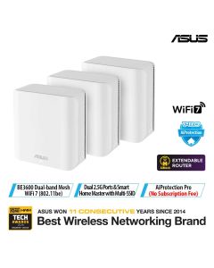 ASUS BE3600 WIFI 7 DUAL BAND MESH BD4(W-3-PK)