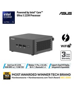 ASUS NUC 15 PRO Intel Core Ultra 5 225H 16GB RAM 512GB SSD WIN 11 PRO 3YRS RNUC15CRHU5063C1