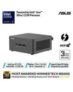 ASUS NUC 15 PRO Intel Core Ultra 5 225H 16GB RAM 512GB SSD WIN 11 PRO 3YRS RNUC15CRHU5073C3