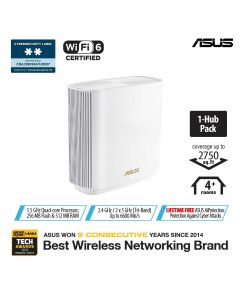 ASUS AX6600 ZENWIFI MESH WHITE XT8-ZENWIFI(1-PK)