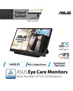 ASUS 15.6" ZENSCREEN FHD MONIT MB166B