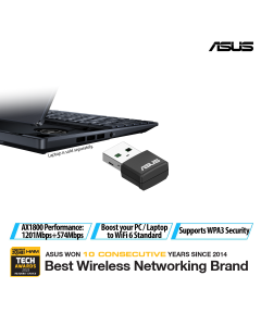 ASUS AX1800 USB WIFI ADAPTER USB-AX55