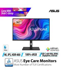 ASUS 32" PROART 4K MONITOR PA329CV