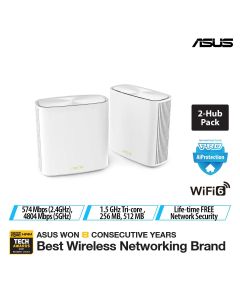 ASUS AX5400 ZENWIFI MESH XD6-ZENWIFI(2-PK)-WHITE