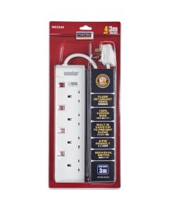MORRIES 4WAY EXTENSION CORD 3M MS3244(3M)