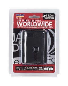 MORRIES UNIVERSAL TRAVEL ADAPTOR MSR25