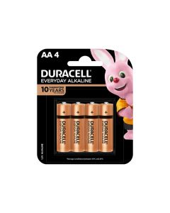 DURACELL EVERYDAY ALKALINE AA 4S DRC0015DCSHHS
