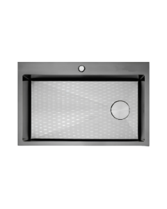 Rigel Tap Hole Kitchen Sink, Linen Single Bowl R-SNK7544SB-LINEN-250_C1