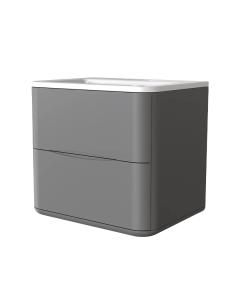 RIGEL BATHROOM CABINET, GREY R-BC0201-GY-600MM