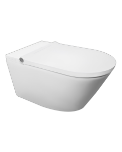Rigel Wall Hung WC Pan W/ Integrated Smart Toilet Seat ISWH9036BP