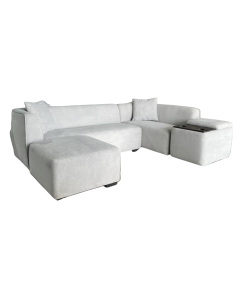 ADAAM UPHOLSTERED 5-PIECE MODULAR SOFA SF178 LOUNGE + CHAISE + CORNER + CUP HOLDER + OTTOMAN